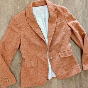 Banana Republic wool rust orange blazer jacket